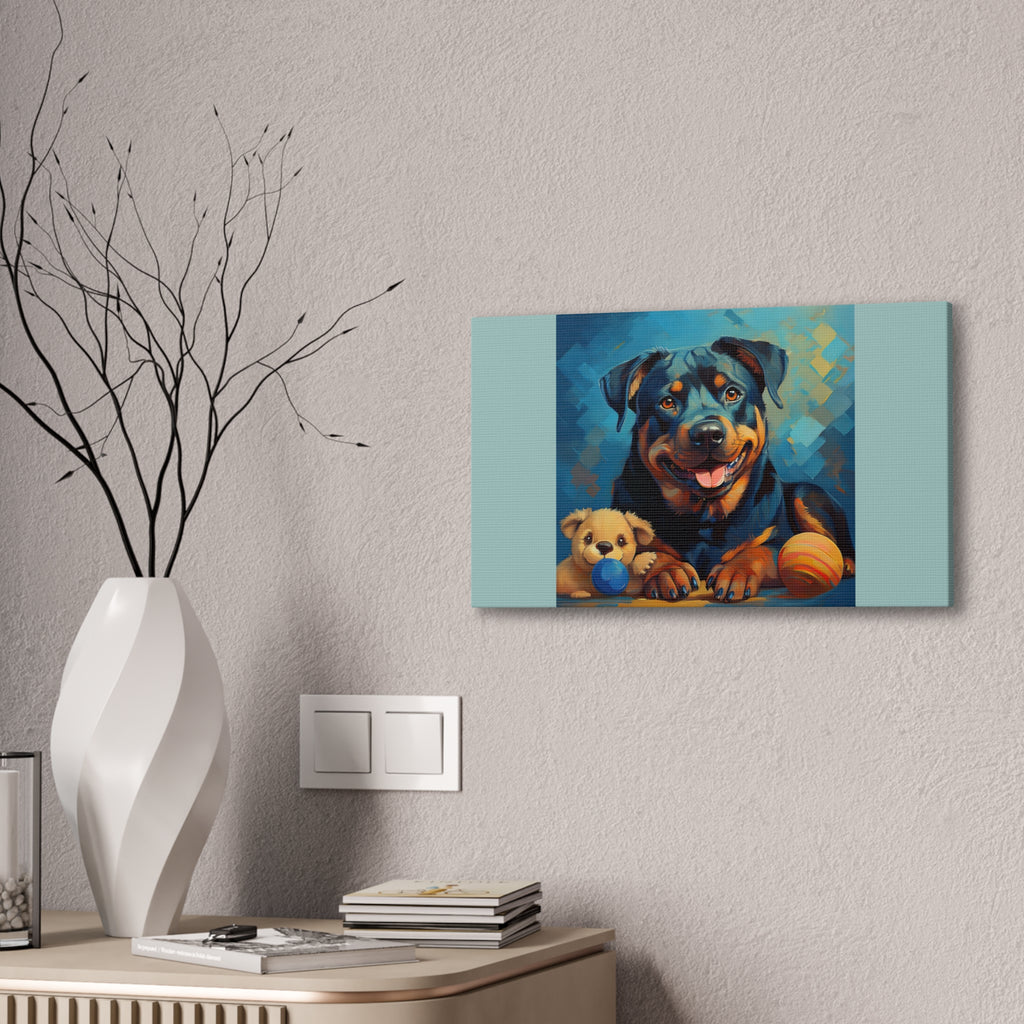 Rottweiler Canvas Painting