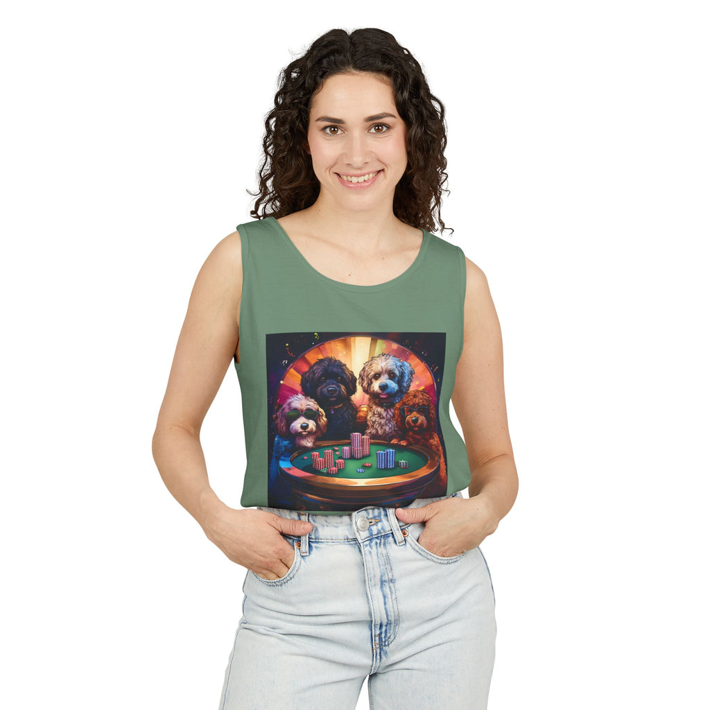 Doodle Poker Game Tank Top