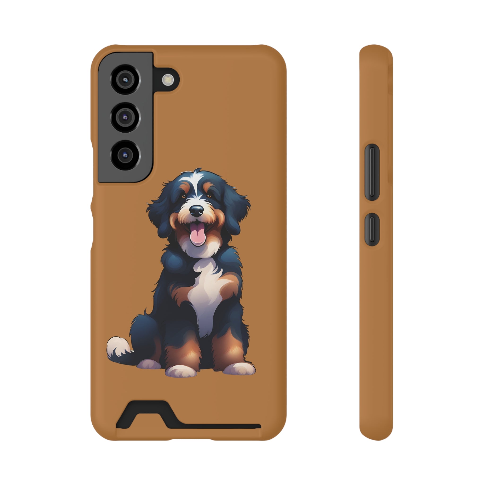 Bernie doodle Phone Case with Card Holder