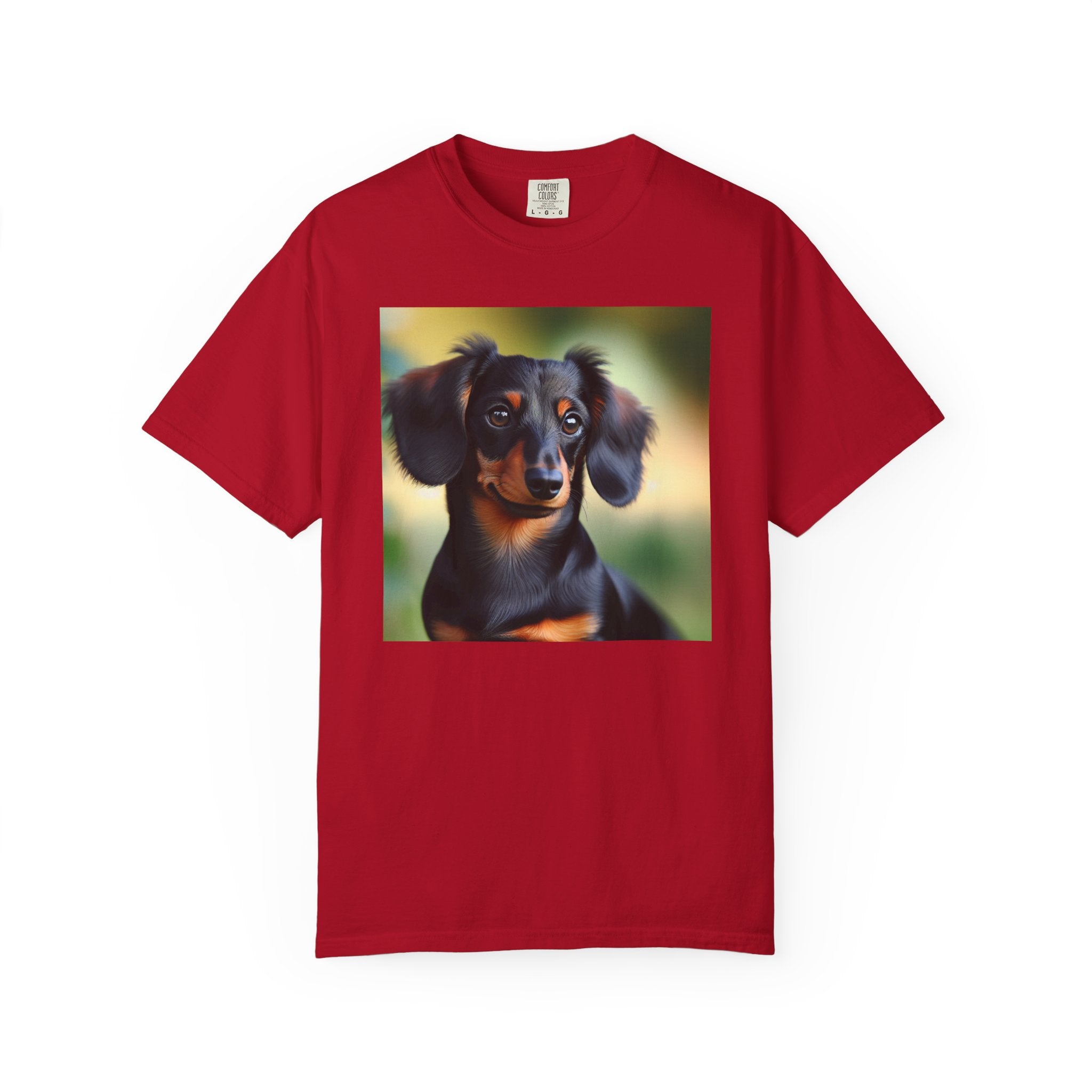 Black/Brown Dachshund Unisex Garment-Dyed T-shirt