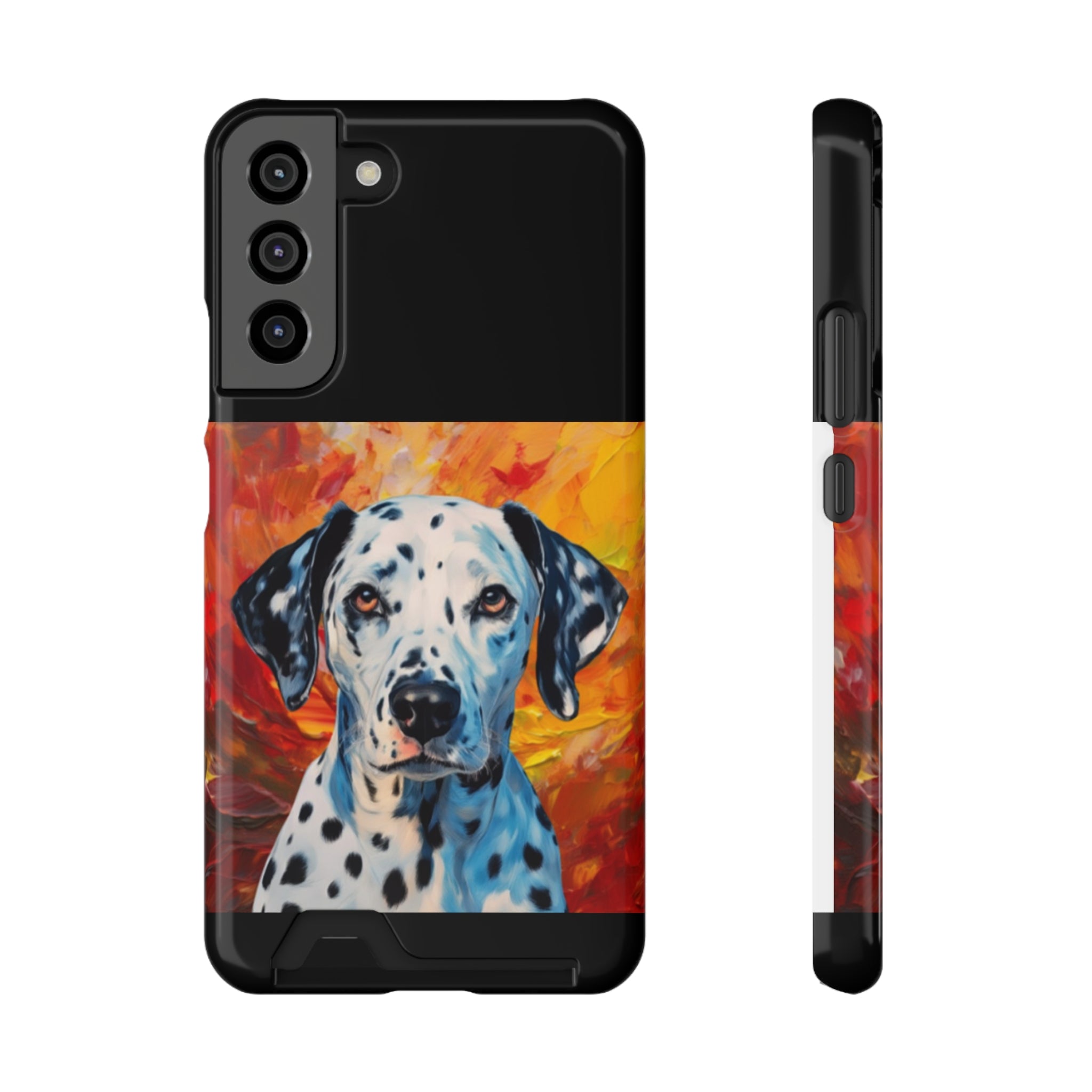 Dalmation Phone Case with Card Holder