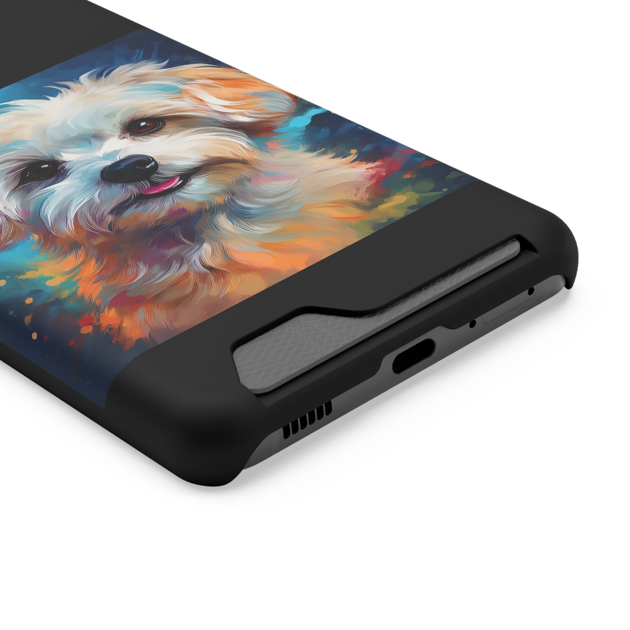 Maltese Phone Case with Card Holder