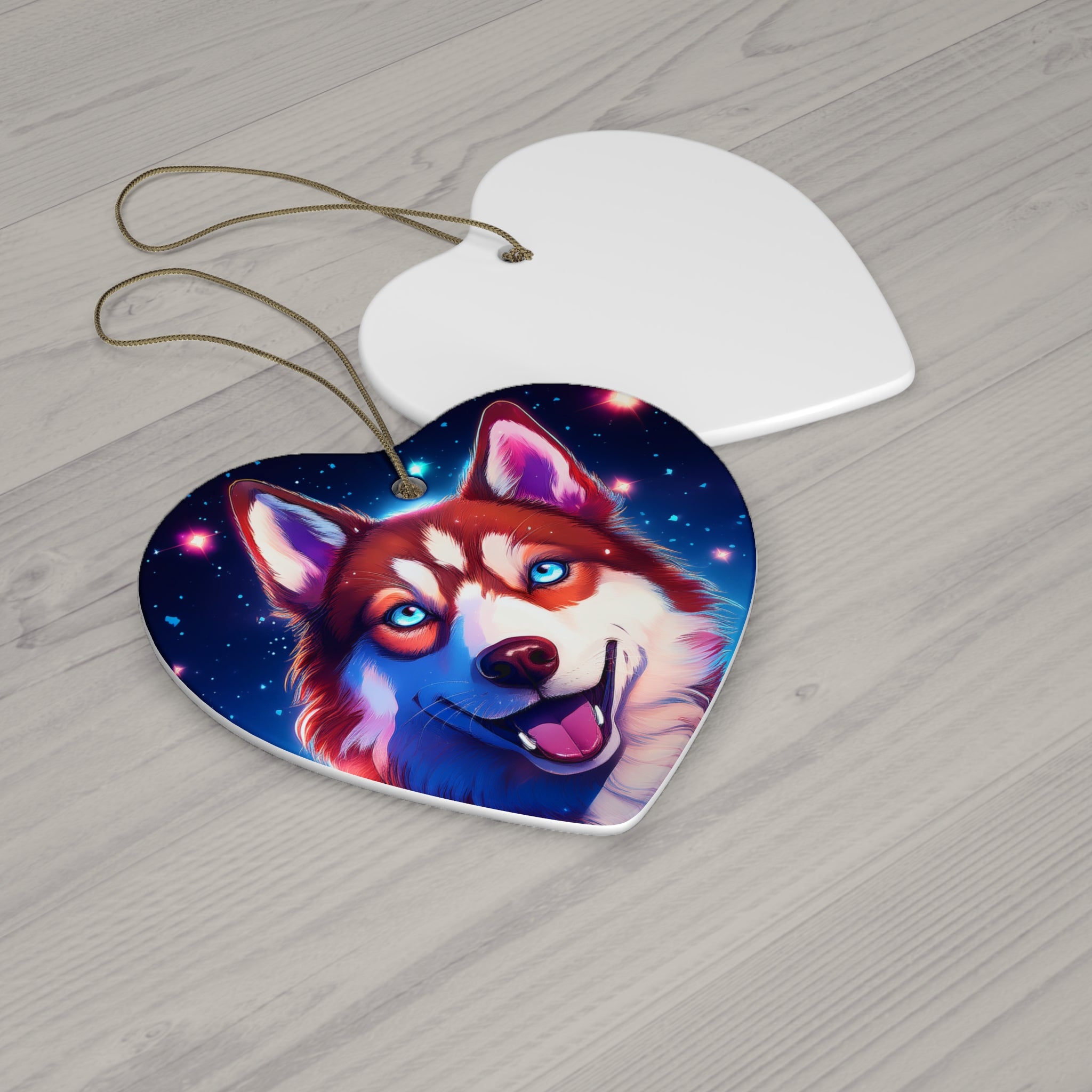 Eskimo Husky Ceramic Ornament