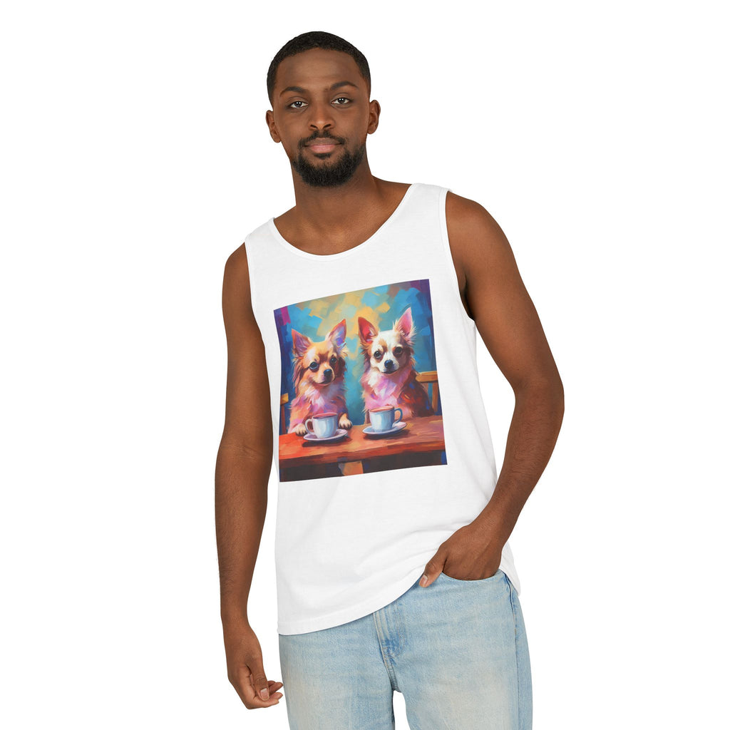 Cafe con Chihuahua Unisex Tank Top