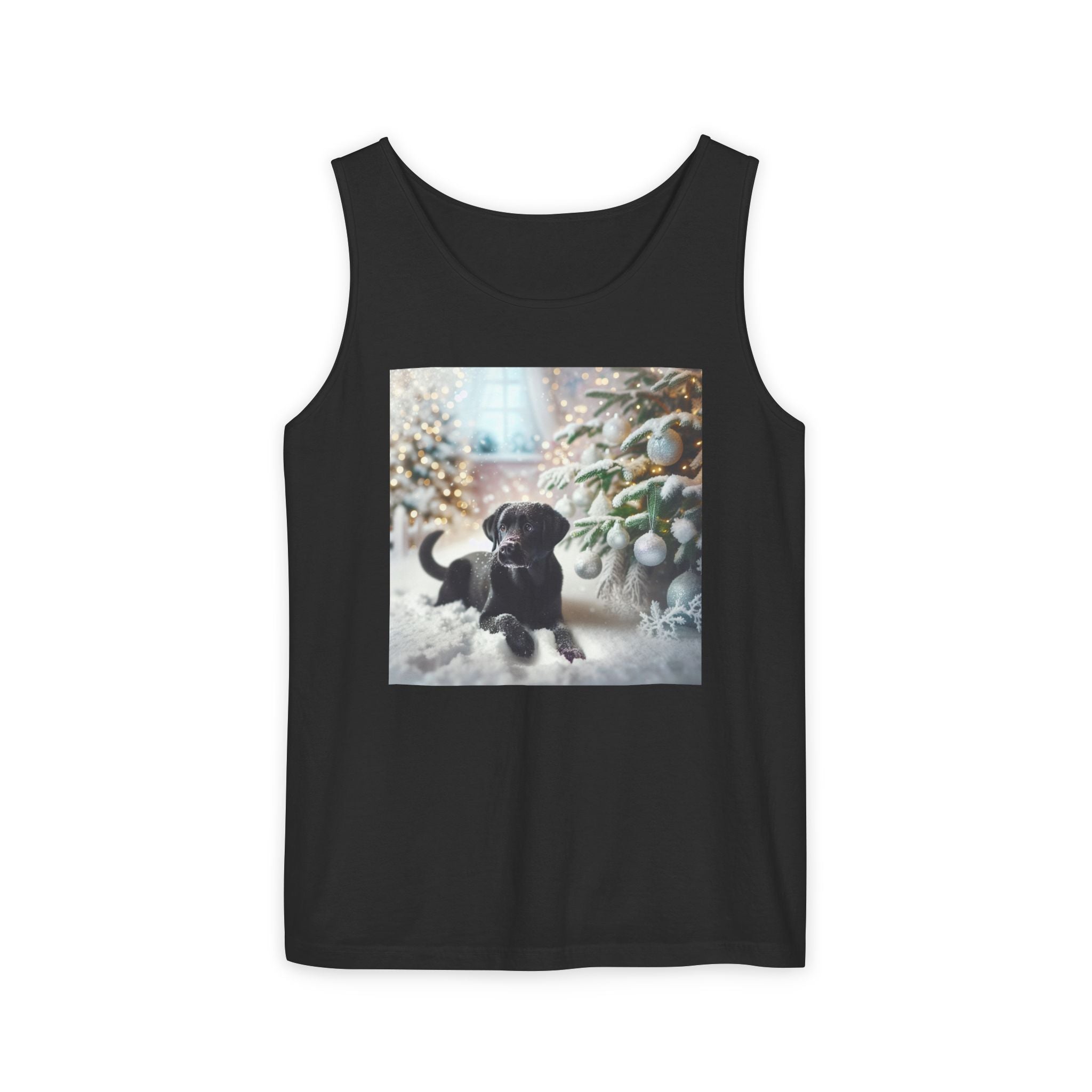 Black Lab Puppy Holiday Unisex Tank Top