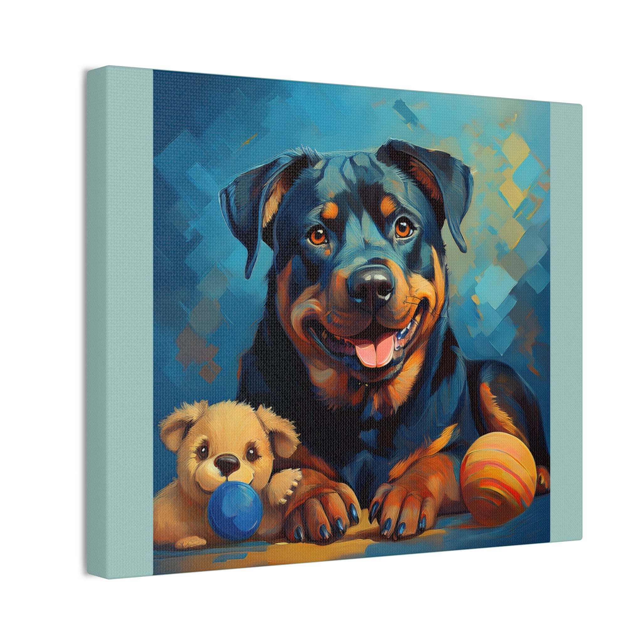 Rottweiler Canvas Painting