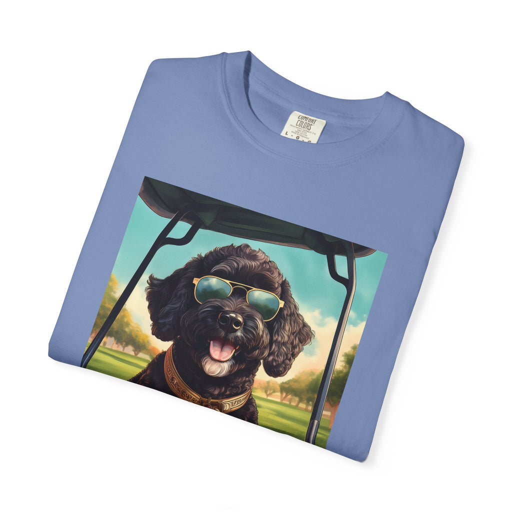 Doodle Golf Cart Unisex Garment-Dyed T-shirt