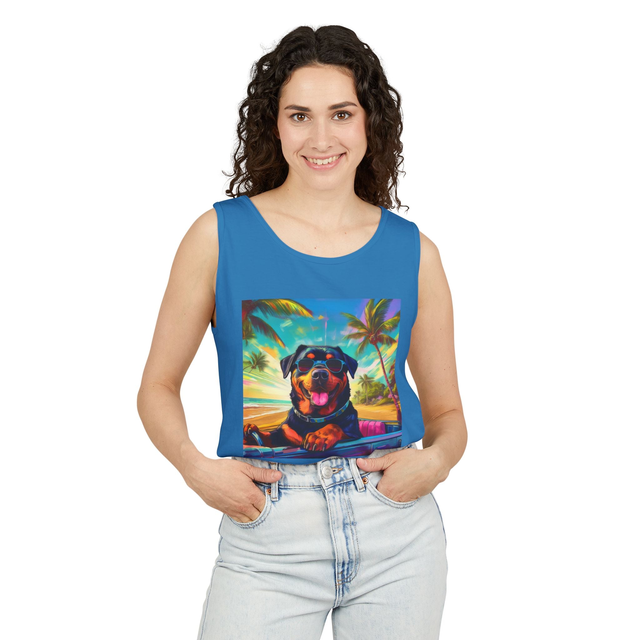 Rottweiler Beach Drive Tank Top