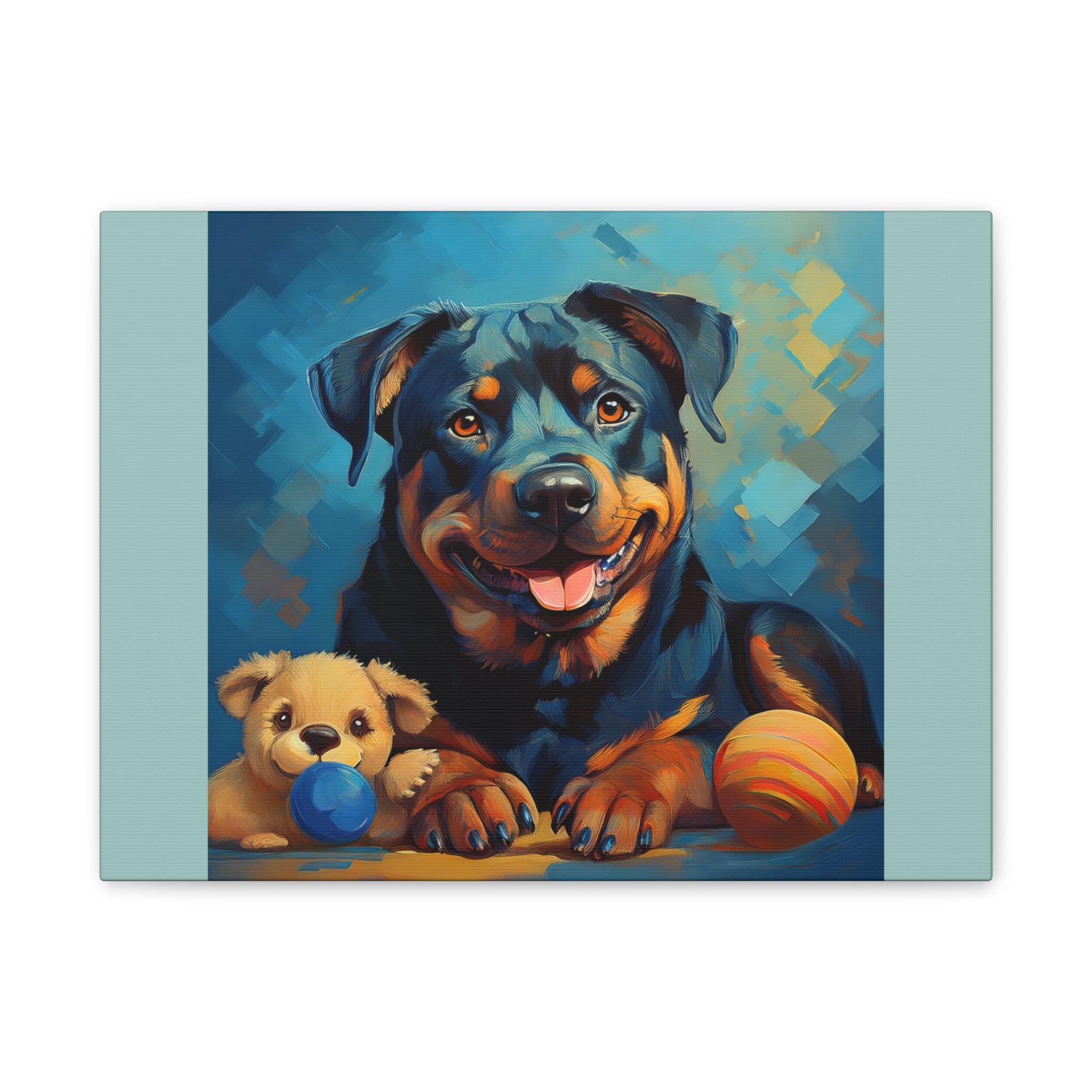 Rottweiler Canvas Painting