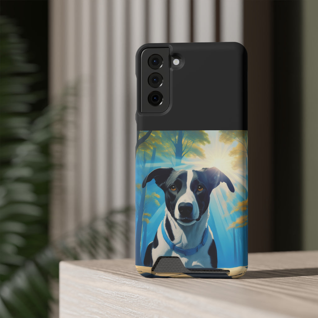 Coonhound Forest Phone Case with Card Holder